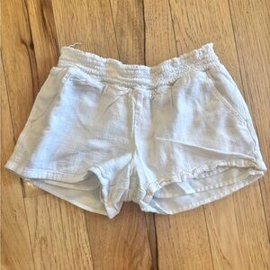 Cat & Jack White Lounge Shorts, Lined With Elastic Waist, Girls Size 8